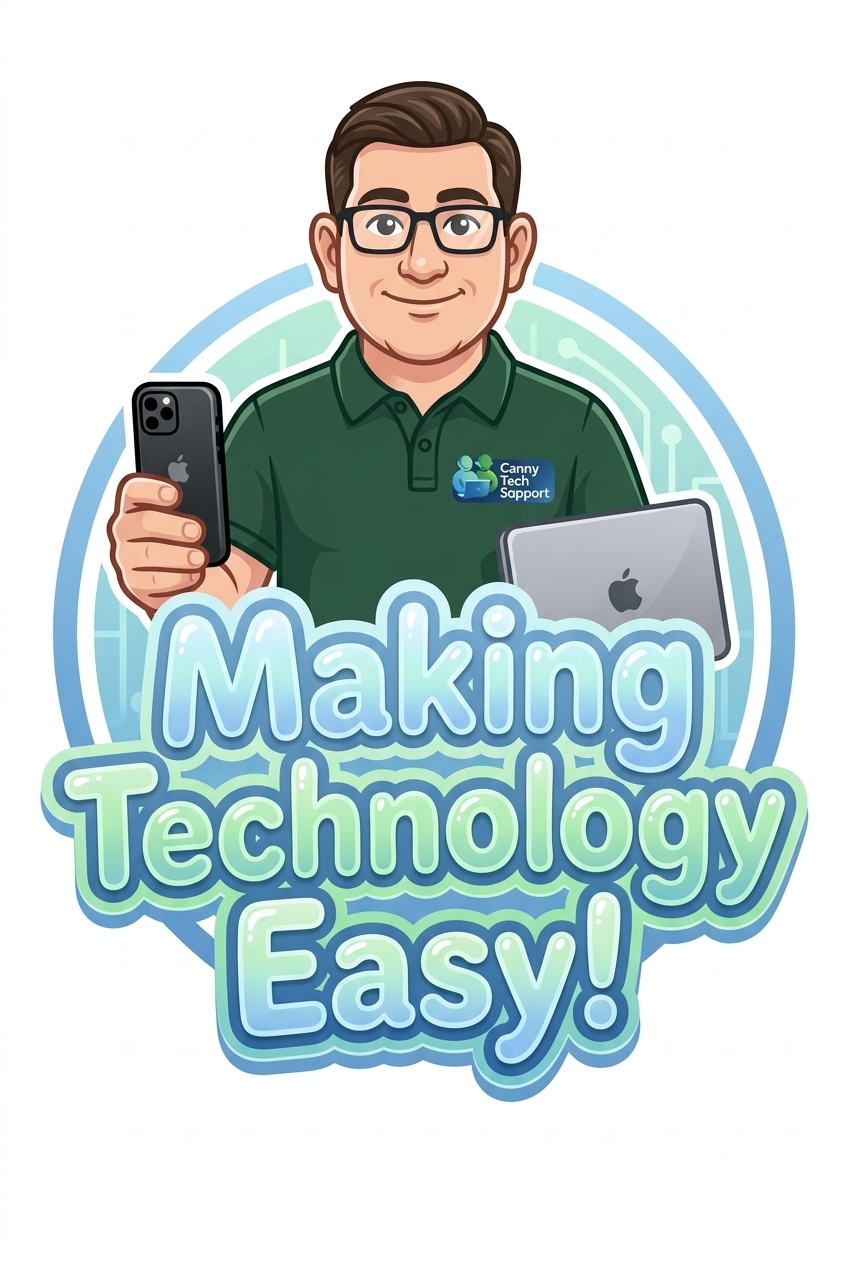 Tech support professional helping with devices